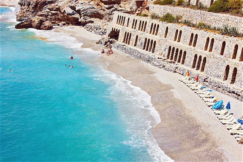 Turkos strand i Antalya
